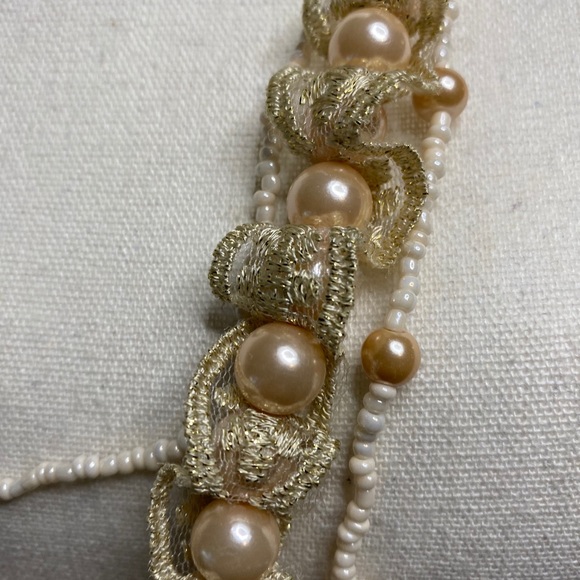 Rococo style retro pearl Lacey necklace - Picture 3 of 3